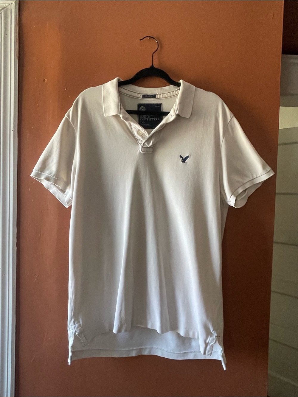 American Eagle Outfitters IvoryMen’s Polo Shirt Size L